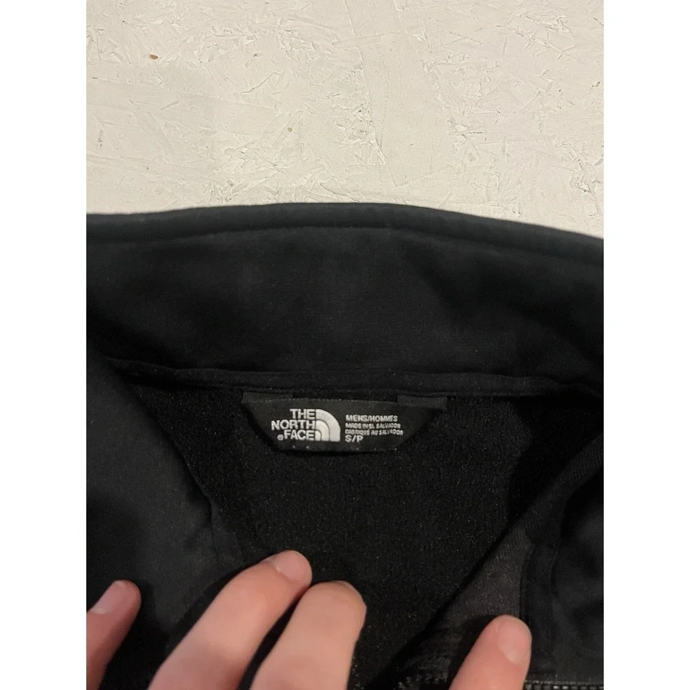 The North Face Black Polyester Blend 1/2 Zip Pullover Lightweight Jacket Men's S